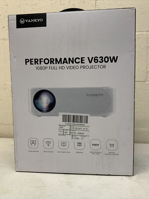 VANKYO PROJECTOR V630W 1080P HD - WHITE - OPEN BOX