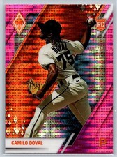 2022 Panini Chronicles Phoenix Camilo Doval Rookie Pink Pulsar Prizm RC #18