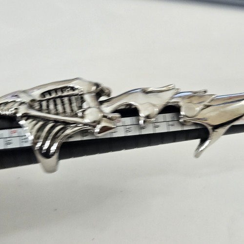 Unisex Gothic Punk Full Finger Skull Ring Size 7.5 Claw Ring Silver Tone Jewelry - Picture 6 of 17