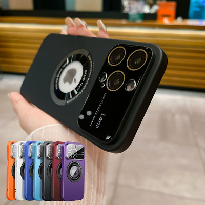 Magsafe Hülle für iPhone 15 14/13/12/11 Pro Max Kameraschutz Handy Magnet Tasche