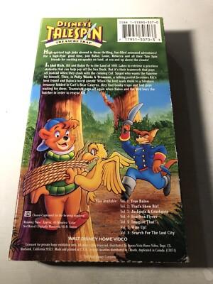 Disney's Talespin Volume 5: Treasure Trap VHS Animated Adventure