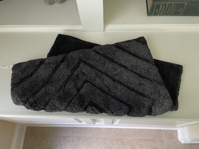 Pottery Barn Teen Shaggy Chenille Pillow Cover Vintage Ebony 18  NWOT