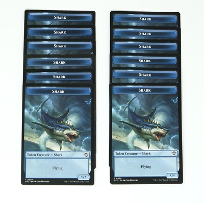 12x Ape // Shark Double-Sided Token Outlaws of Thunder Junction MTG Typhoon
