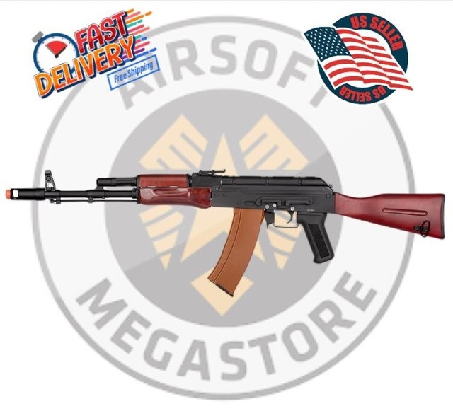Double Bell AK74N AEG Airsoft Rifle Full Metal barrel Real Wood