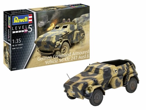 REVELL 1/35 GERMAN COMMAND ARMOURED VEHICLE SD.KFZ.247 AUSF.B 03335