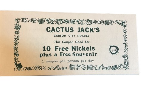Reno Funtastic Funbook Various Casino Coupons Sands Carson Horseshoe c1970s A1 - Picture 5 of 12
