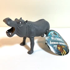 HIPPOPOTAMUS - Greenbrier International - Safari Animal 5.5" Soft Plastic Toy
