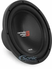 Cerwin Vega XED12V2 1000 Watt 12" Inches Single 4 Ohm Car Audio Subwoofers