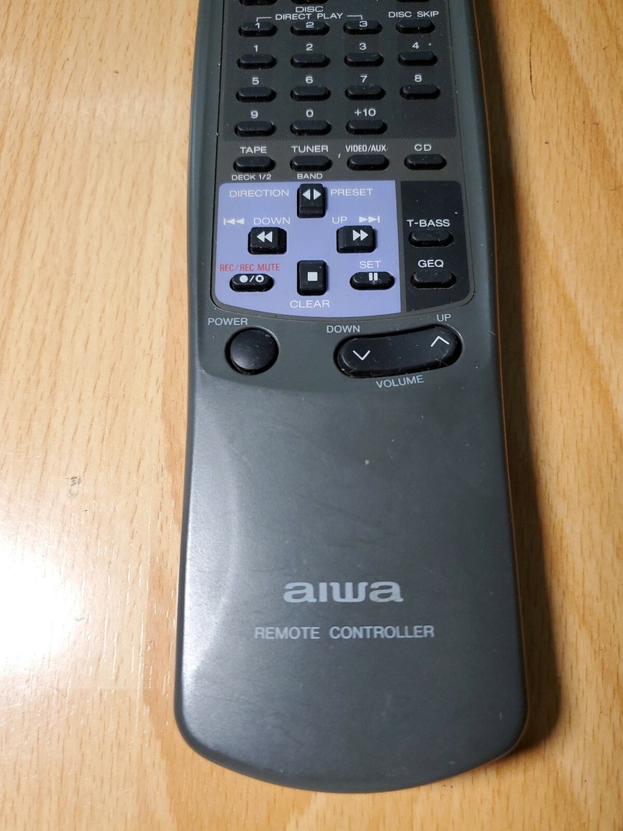 Aiwa RC-TN5200EXU Audio System Remote Control for CXN5200 NSX520