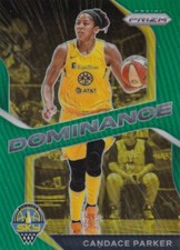2021 Panini Prizm WNBA Dominance Insert Green Refractor #4 Candace Parker