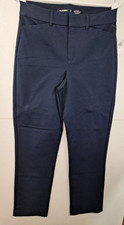 Old Navy Pixie Straight High Rise Pant in Navy Blue Women's Tall 6T NWT