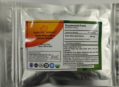 Weiße Weidenrindenextrakt Pulver 15% Salicin rein & hochwertig