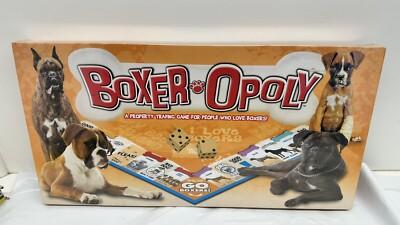 Boxer-Opoly Property trading game for people who love boxers late for the sky