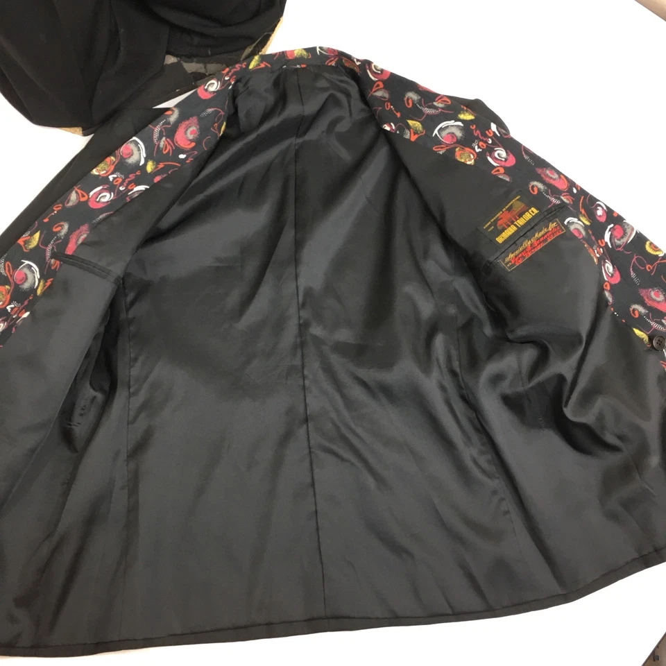 Chaqueta de Colección Años 50 A Medida Bomba ATÓMICA CUELLO CHAL Esmoquin Fumar DB ROCKABILLY Esmoquin Foto 4 de 4