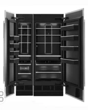 JennAir 48" Counter Depth Column Refrigerator And Freezer JBZFL18IGX, JBRFR30IGX