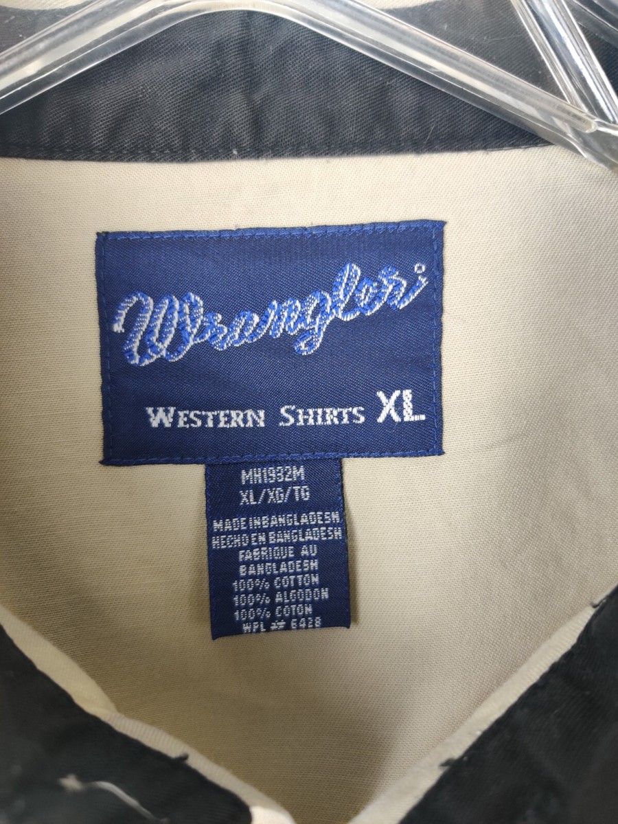 Vintage Wrangler WPL#6428 Men's XL Long Sleeve Button-down Western Shirt  4658 | eBay