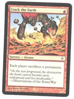 Magic_the_gathering Betrayers of Kamigawa Crack the Earth #98 MTG,LP Common