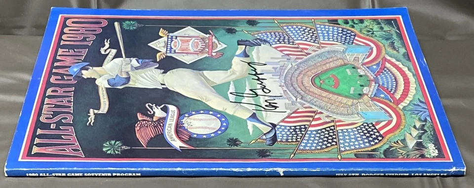 1980 MLB All-Star Game Program Autographed Signed By All-Star MVP Ken Griffey - Image 3 of 4