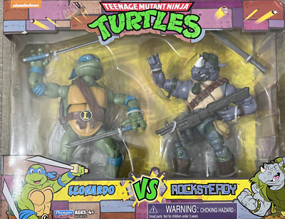 Teenage Mutant Ninja Turtles Leonardo vs Rocksteady 2021 Nickelodeon