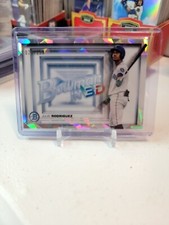Julio Rodriguez ATOMIC Chrome Refractor /150 Prospect Rookie 2022 Bowman in 3D