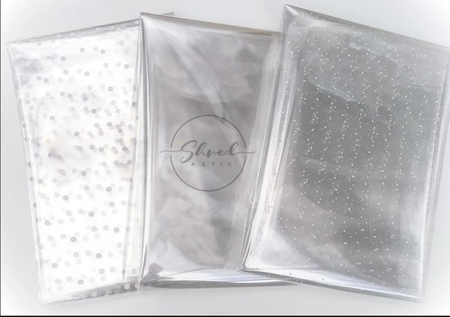 ShredAstic® Hamper Wrap Kit Clear Cellophane Film Wrap Teal pull bow Mothers Day - Picture 3 of 9
