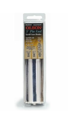 Olson Saw FR49501 Pin End Scroll Saw Blade- 1 Pack