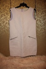 J. Crew Lilac Purple Sleeveless Jacquard Zip Pocket Shift Dress Small S