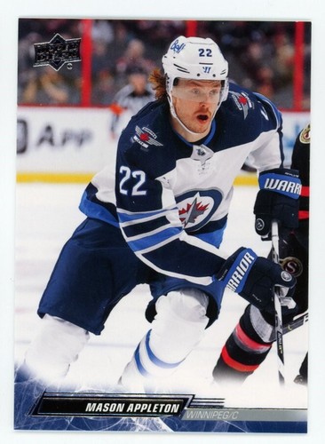 2022-23 Upper Deck #193 Mason Appleton - Winnipeg Jets BASE HOCKEY CARD QTY - 第 1/1 張圖片