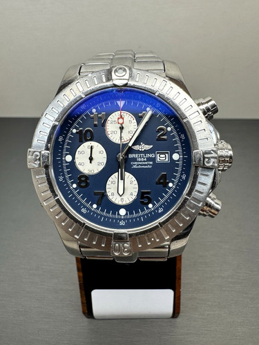 Breitling Super Avenger Chronograph Automatic Blue dial Watch