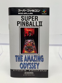 SUPER PINBALL II 2 THE AMAZING ODYSSEY Super Famicom With Box & Manual SFC1135