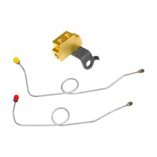 Master Cylinder Brake Lines And Conversion Block 1965-66 Dodge Coronet Oe Steel Master Cylinder Brake Lines And Conversion Block 1965-66 Dodge Coronet Oe Steel