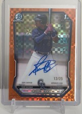 Roldy Brito ORANGE AUTO #/25 2026 1st Bowman Chrome Prospect X-Fractors Rockies