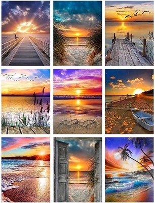 9 Pack Diamond Painting Adults - Diamond Painting Landscape, Diamond Painting...