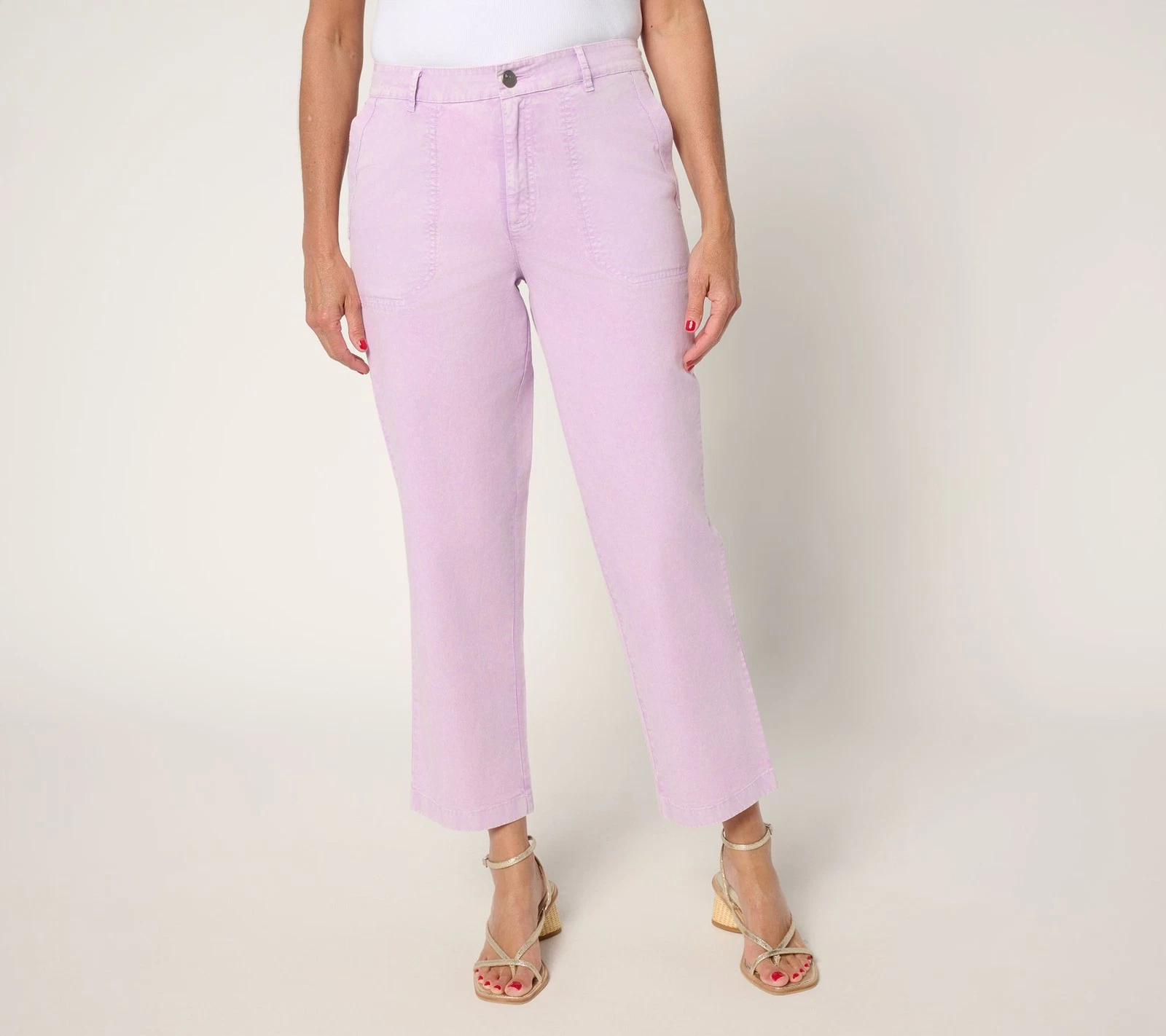 SUNNYLiFE Women's Pants Sz 14 St Wash Ankle Purple A695691