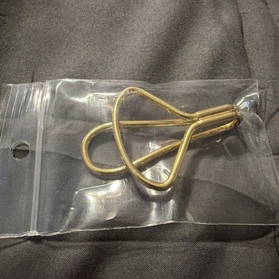Estate Antique 10K Yellow Gold Over Wire Money Clip 1 No. Size: 2'' L X 1 1/2'' W