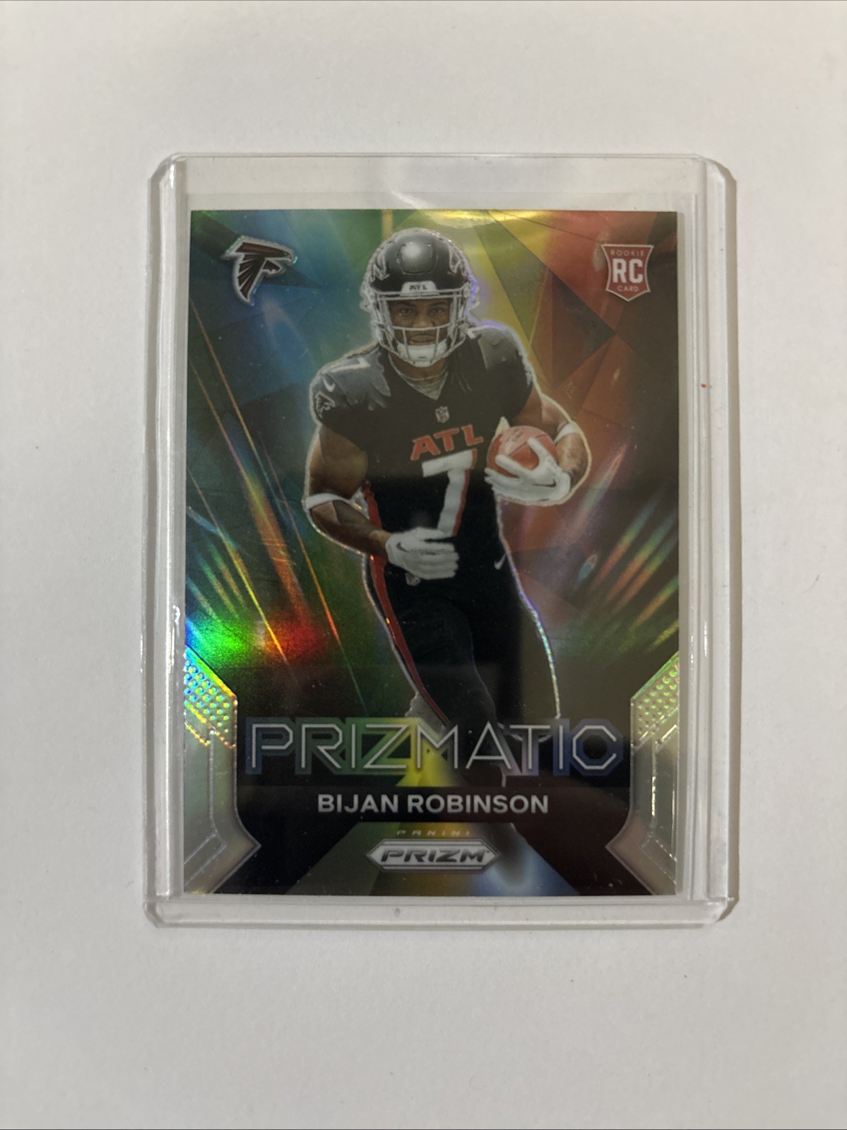2023 Panini Prizm Prizmatic Silver Bijan Robinson #19 Rookie
