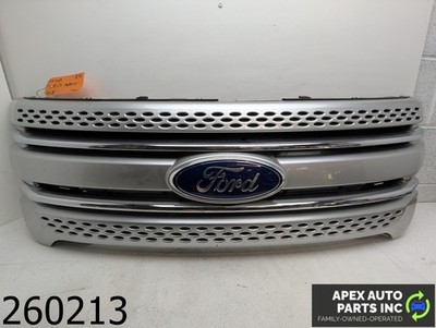 OEM 2015 Ford Explorer 3.5L Silver Front Upper Grill Grille Panel