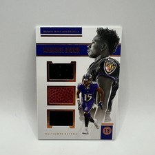2019 Panini Encased Triple Memorabilia Marquise Brown #19 /75 BAL