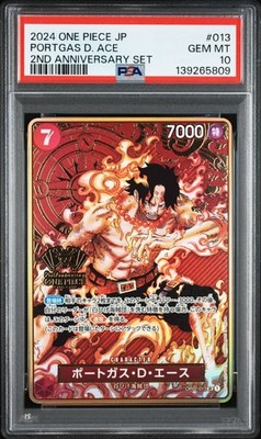 One Piece Card Japanese【Portgas D. Ace】PSA10 OP02-013 2nd