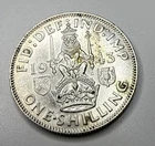 Photo of a 1943 George VI Shilling from an eBay listing that sold on Jun 24, 2026