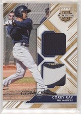 2018 Panini Elite Extra Edition Dual Materials Gold /99 Corey Ray #DM-CR 2p7