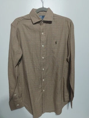Ralph Lauren Chemise Taille S Marron Excellent Etat Authentique - Photo 1/4