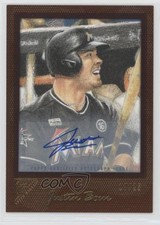2017 Topps Gallery Orange Auto /25 Justin Bour #30 Auto 2d7
