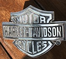 Vintage 2005 Harley-Davidson Men's Chrome Bar & Shield logo belt buckle