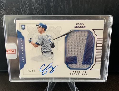 Panini Sealed 2016 National Treasures Rookie Auto Patch /49 Corey Seager Dodgers