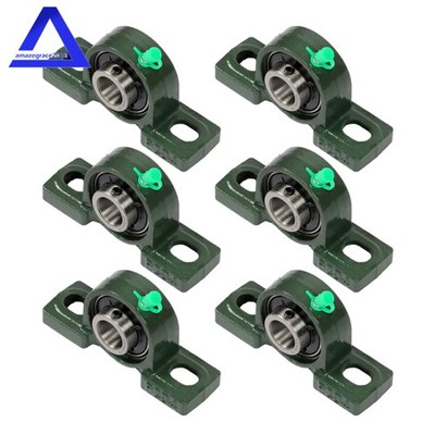 UCP204-12 Pillow Block Bearing Pack of 6 Mounted Pillow Block Bearings 3/4'' Bore