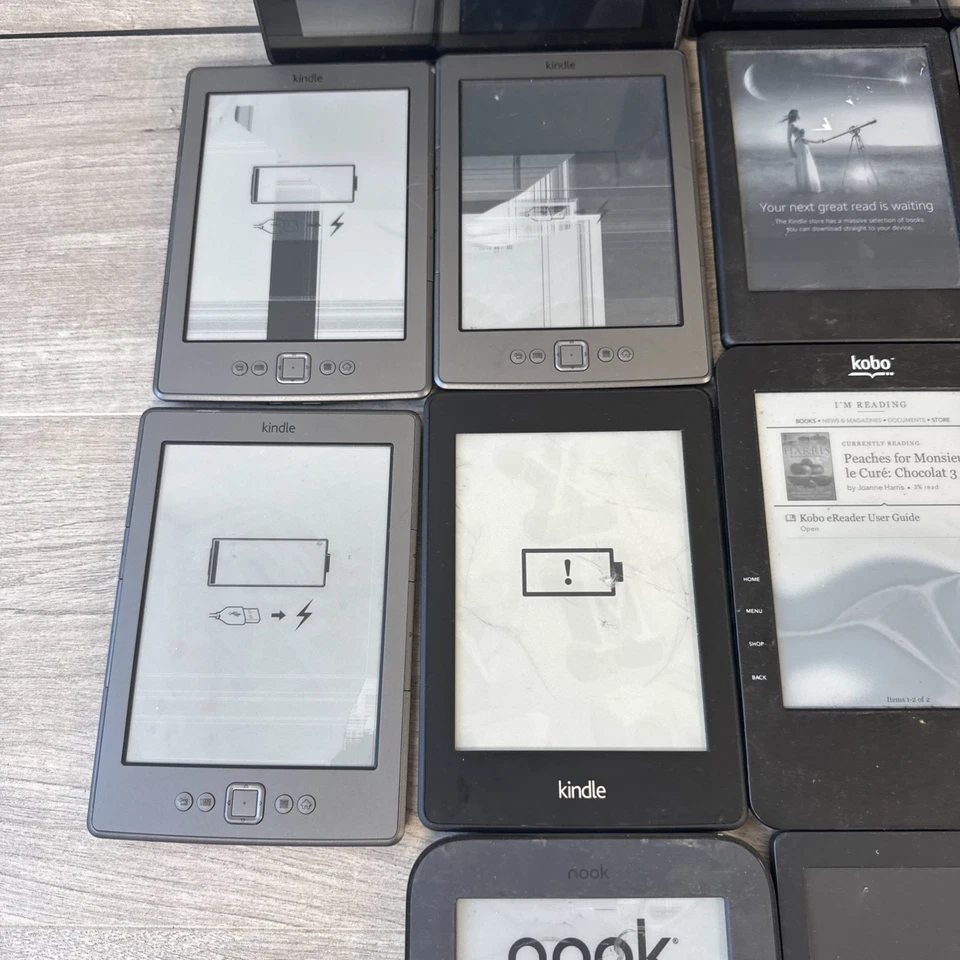 Faulty 12x Amazon Kindles And Kobo Readers - Joblot Bundle - Image 3 of 4