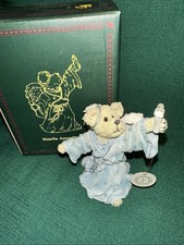 Boyds Bears Resin Angel Bear  Starla Angelhope Christmas Box  Light Up