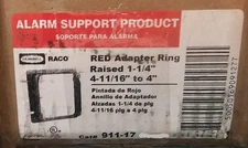 Lot Of 2 - Raco 911-17 Electrical Box red Red Ring 2 Gang Adapter NEW