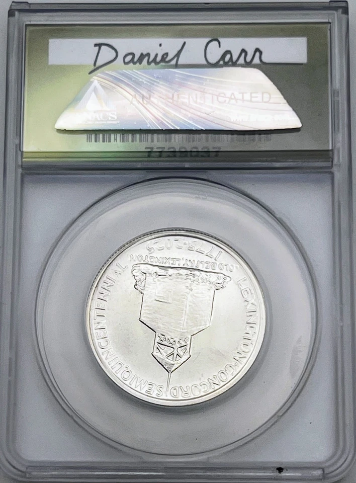 2025 Daniel Carr Lexington Concord 50C ANACS MS70 Overstruck - Image 2 of 2